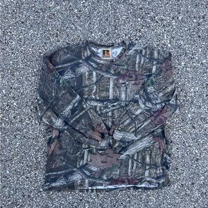 russell camo long sleeve